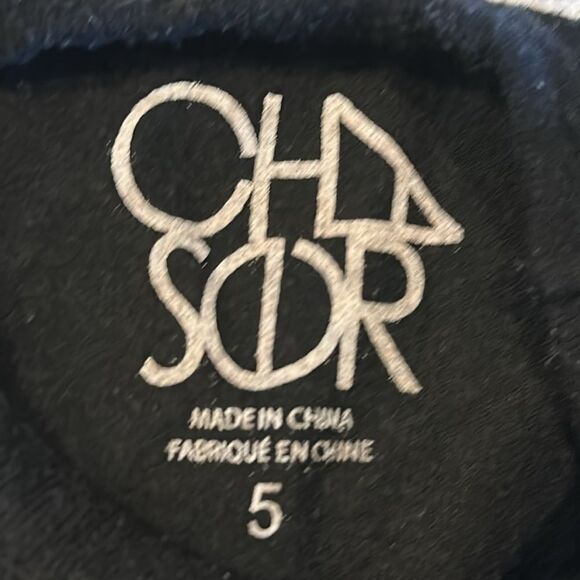 Chaser Black Sweatshirt Tigers and Lightning Bolt All Over Pattern - Size 5 - Picture 5 of 6